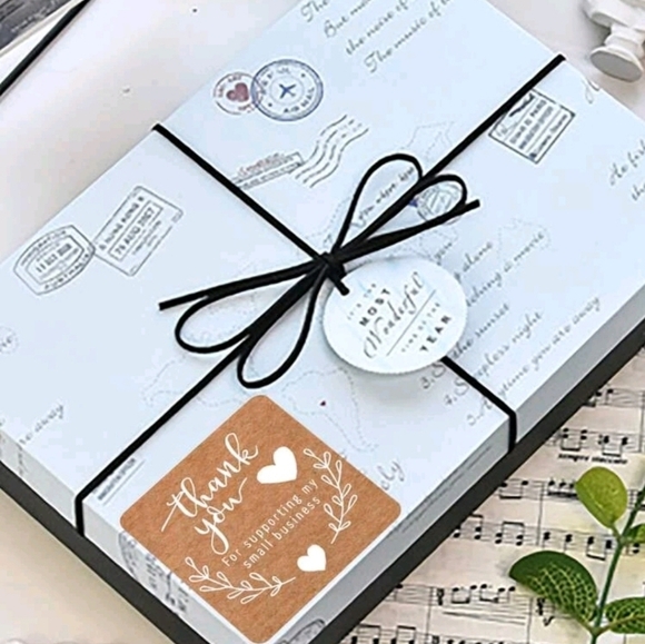 ✨️🤎 60 Thank You”  brown Square Stickers ✨️🤎 - Picture 5 of 5